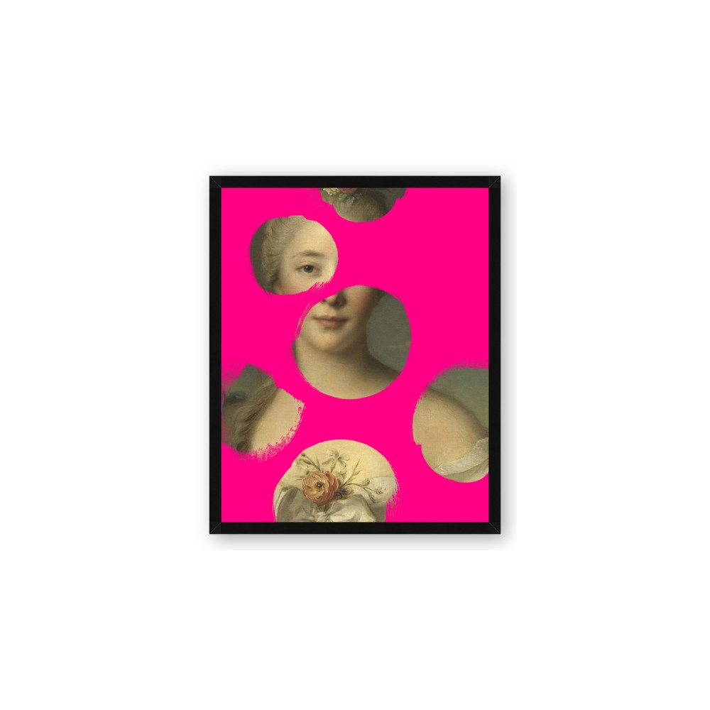 Neon Pink Circles