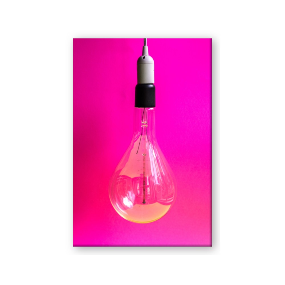Hot Pink Light Bulb