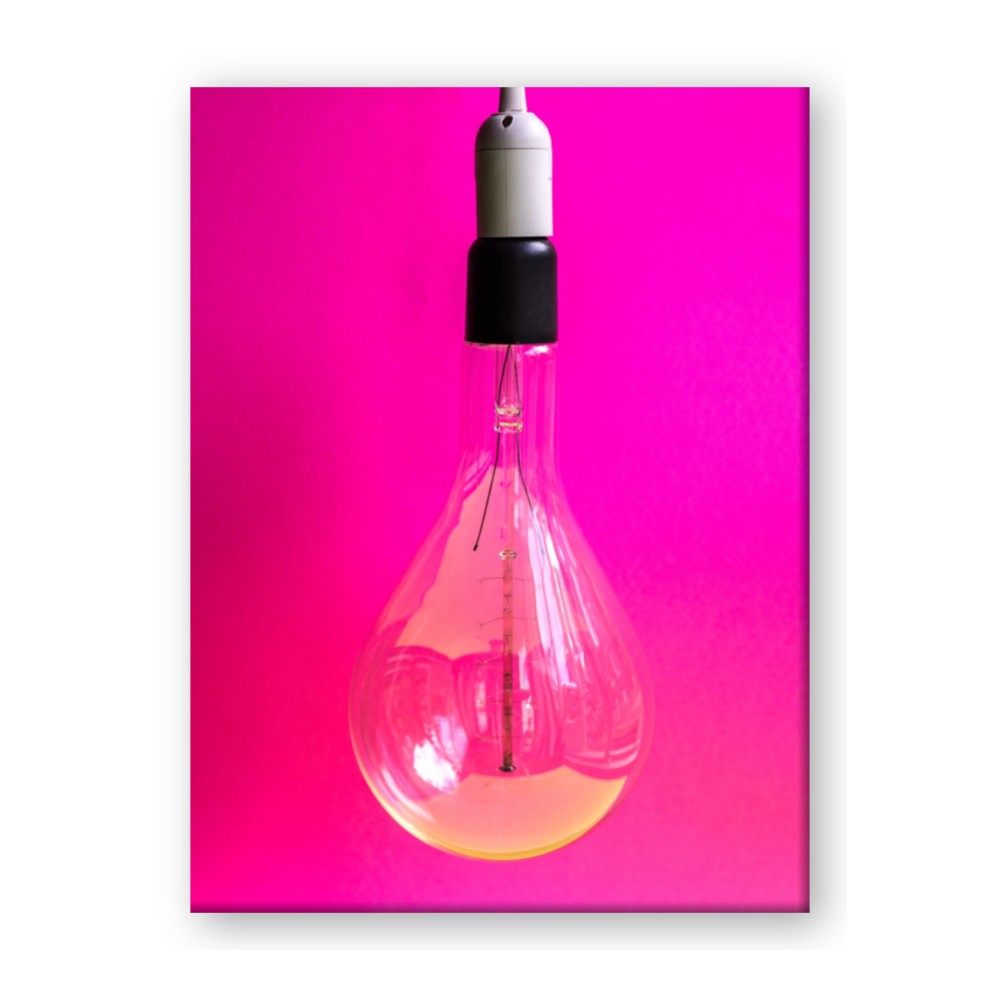 Hot Pink Light Bulb