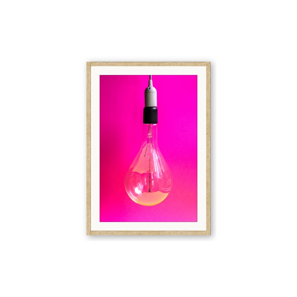 Hot Pink Light Bulb