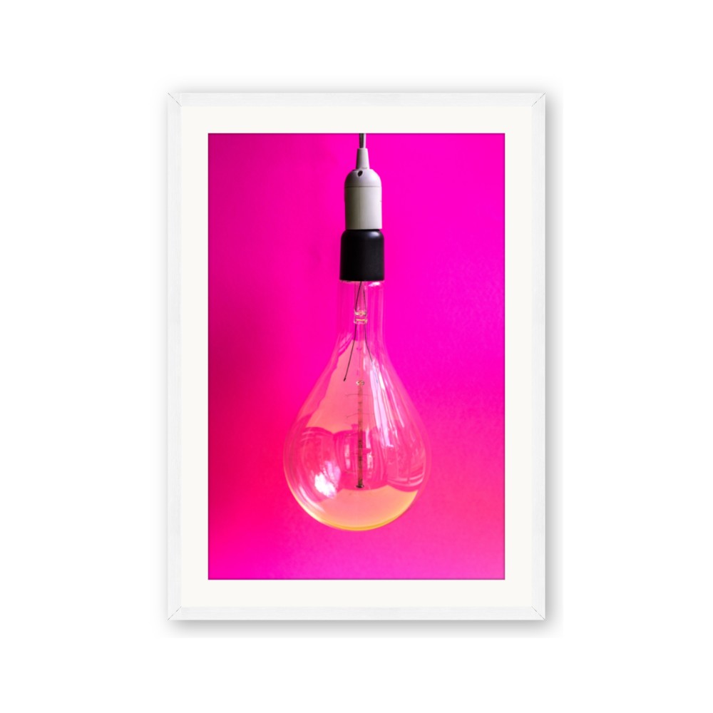 Hot Pink Light Bulb