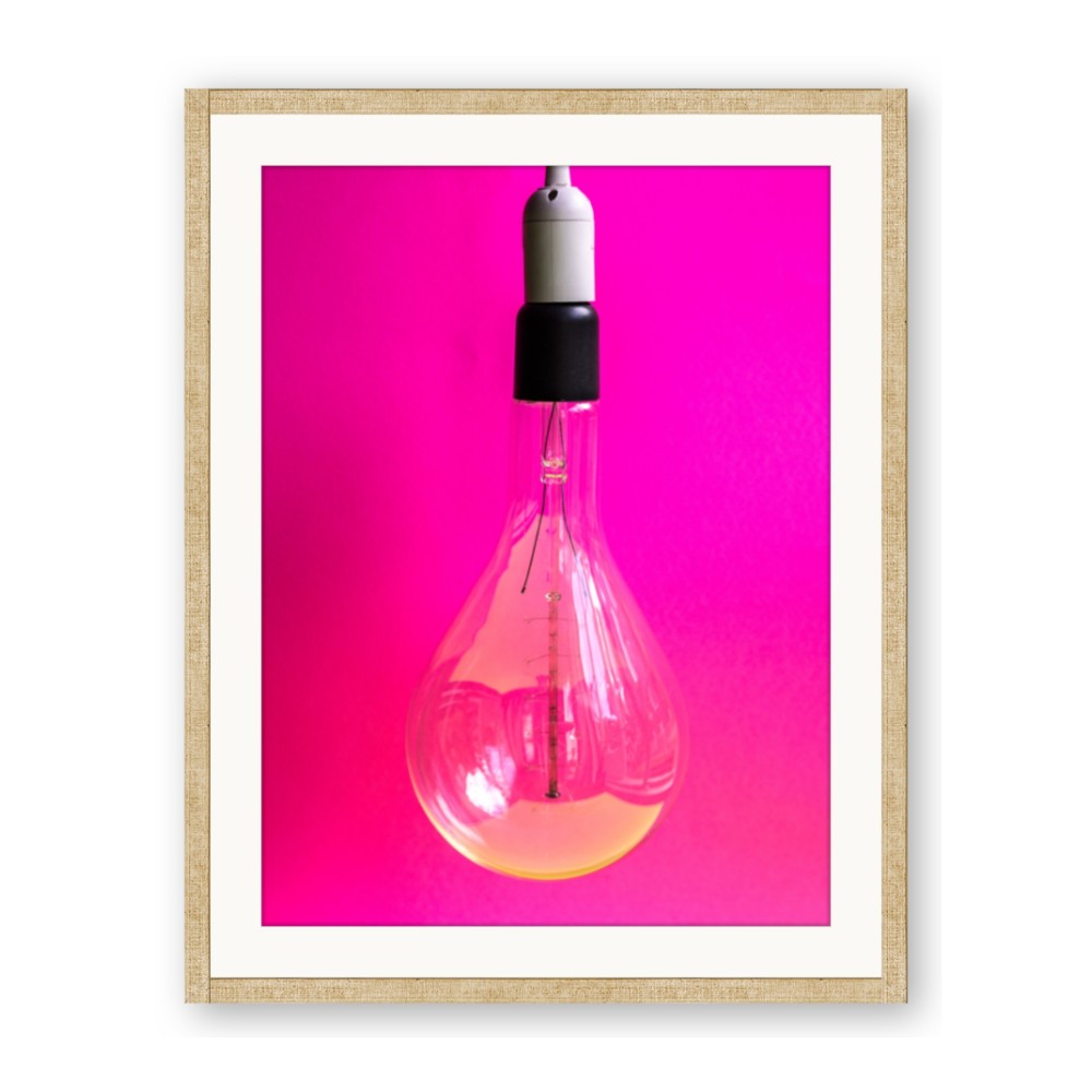 Hot Pink Light Bulb