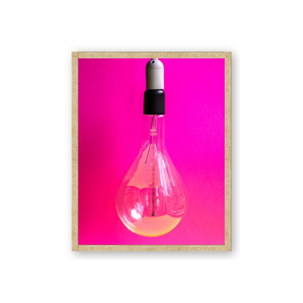 Hot Pink Light Bulb