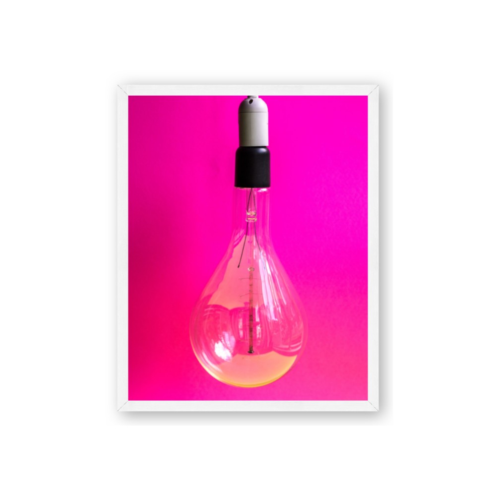 Hot Pink Light Bulb