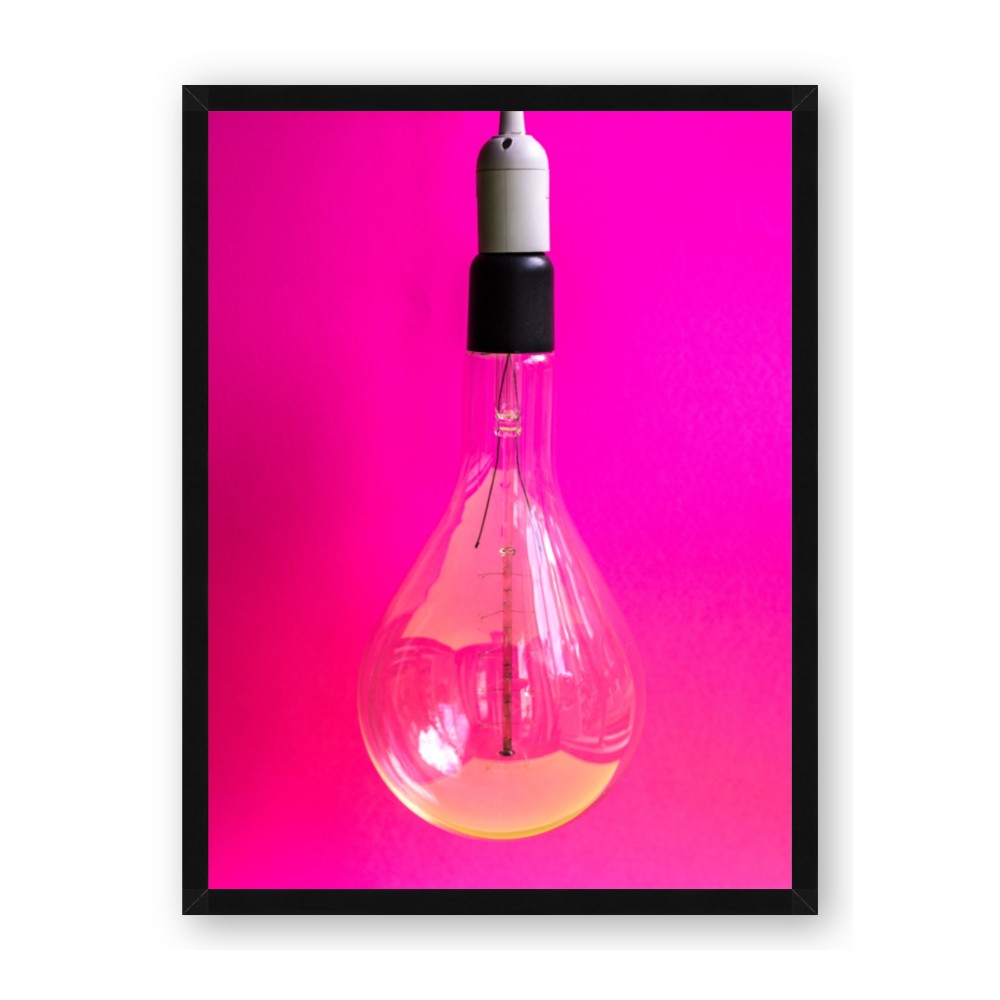 Hot Pink Light Bulb