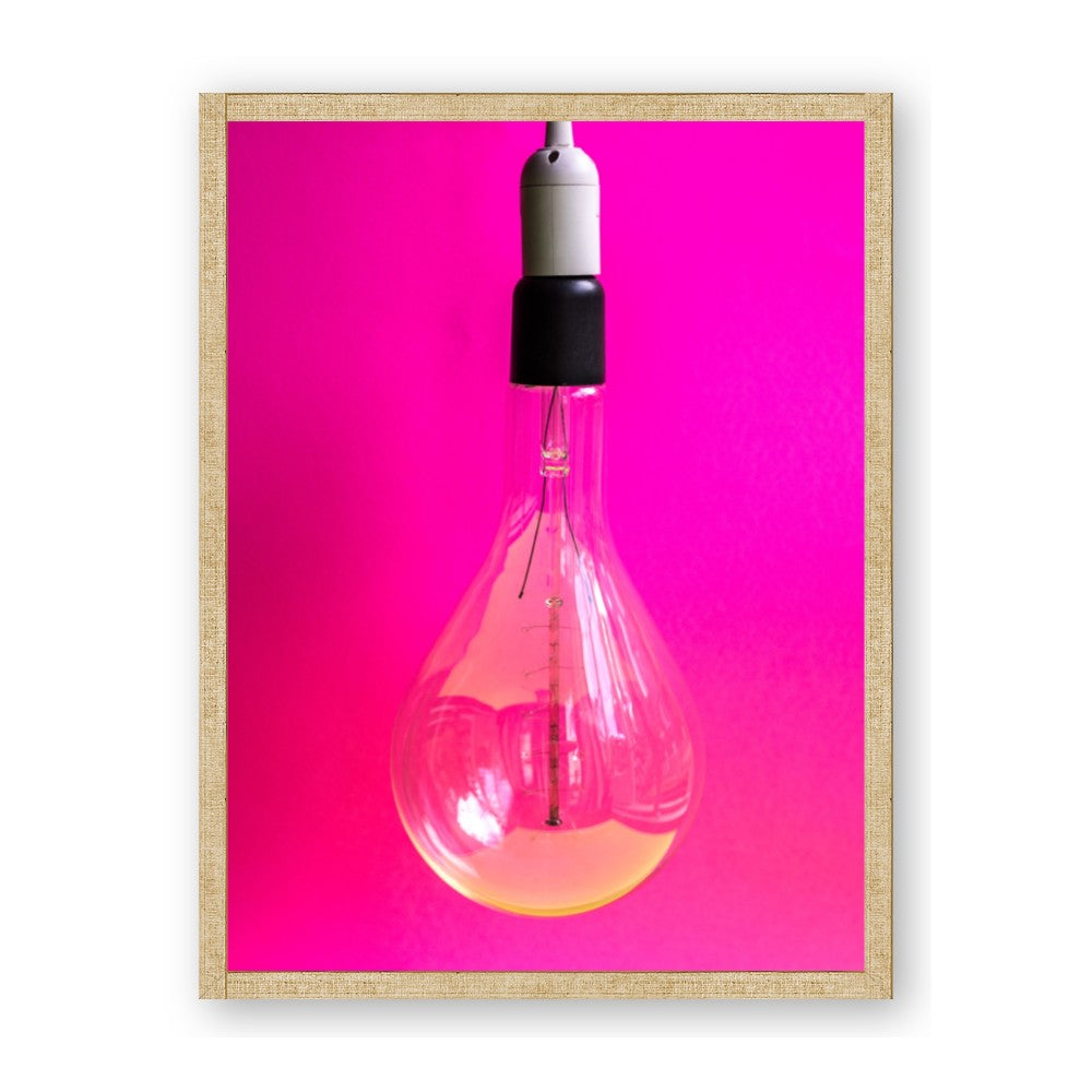 Hot Pink Light Bulb