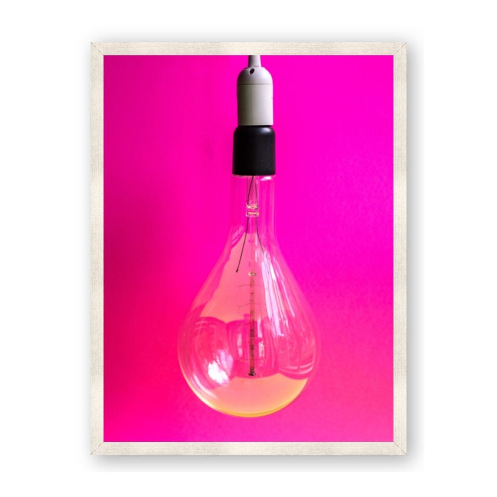 Hot Pink Light Bulb