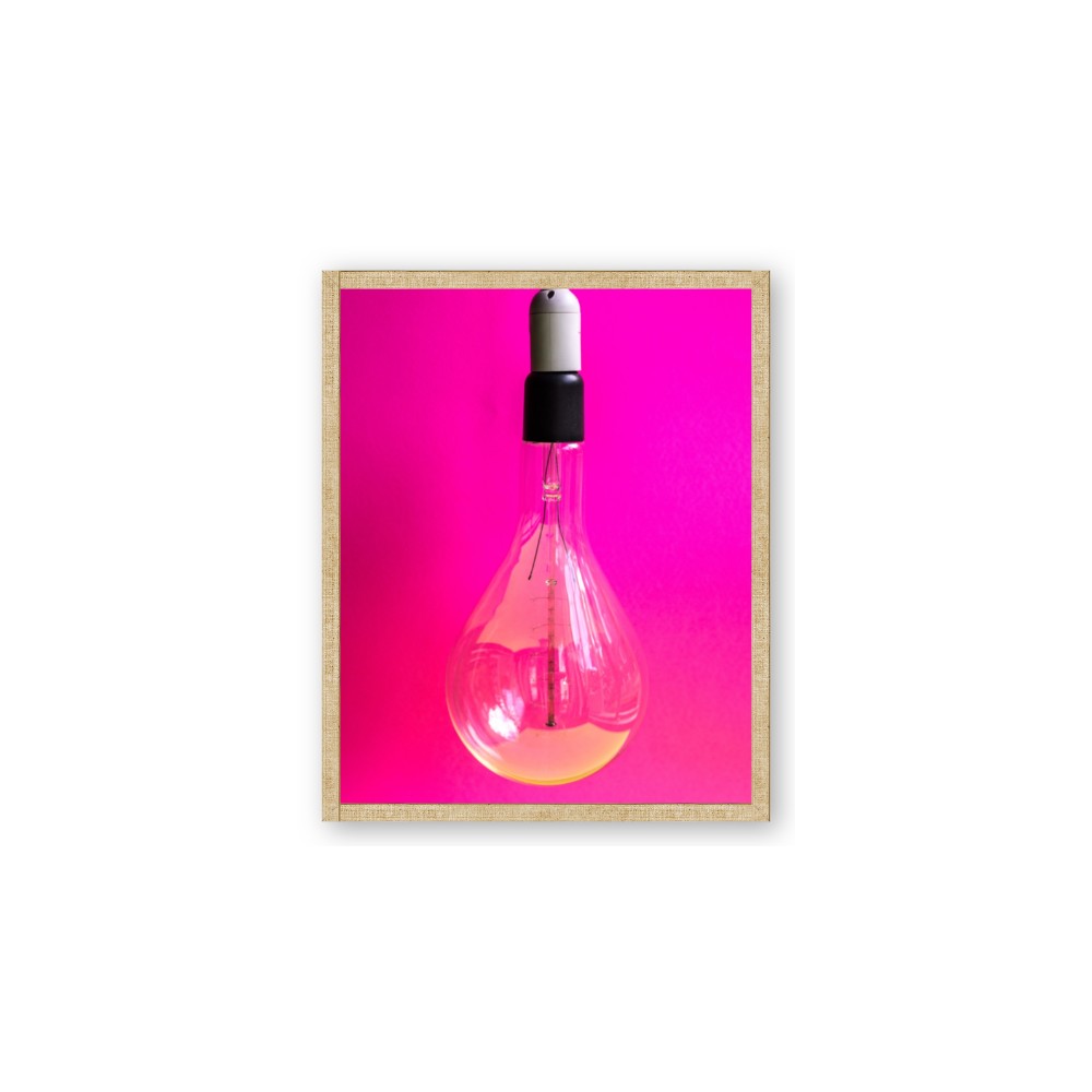 Hot Pink Light Bulb